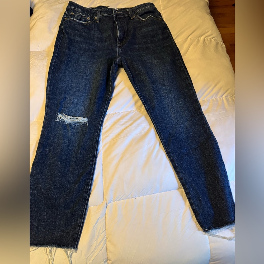 Pistola Dark Blue Distressed Women Jeans
